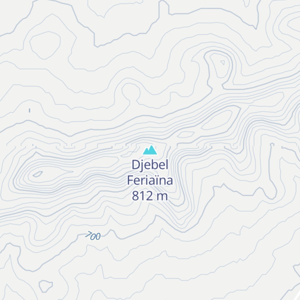 Map of Djebel Feriaïna