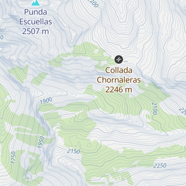 Map of Refugio Tendeñera