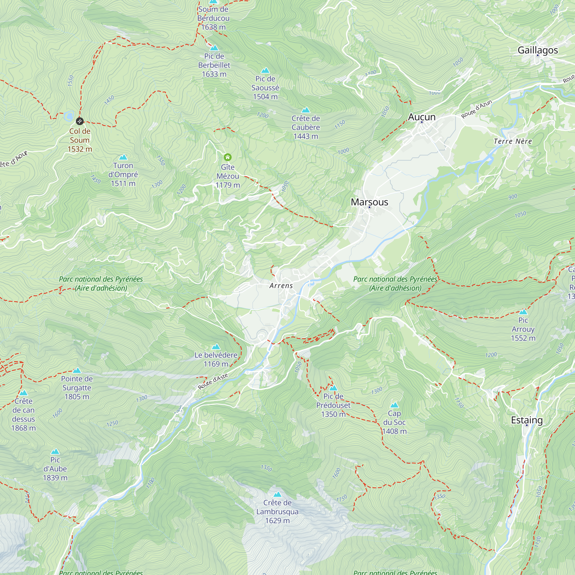 Point d'Information touristique du Val d'Azun - Maison du Val d'Azun map