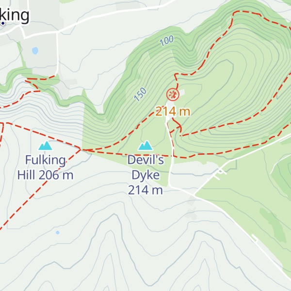 Map of Devil's Dyke