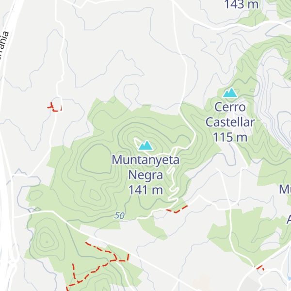 Map of Muntanyeta Negra