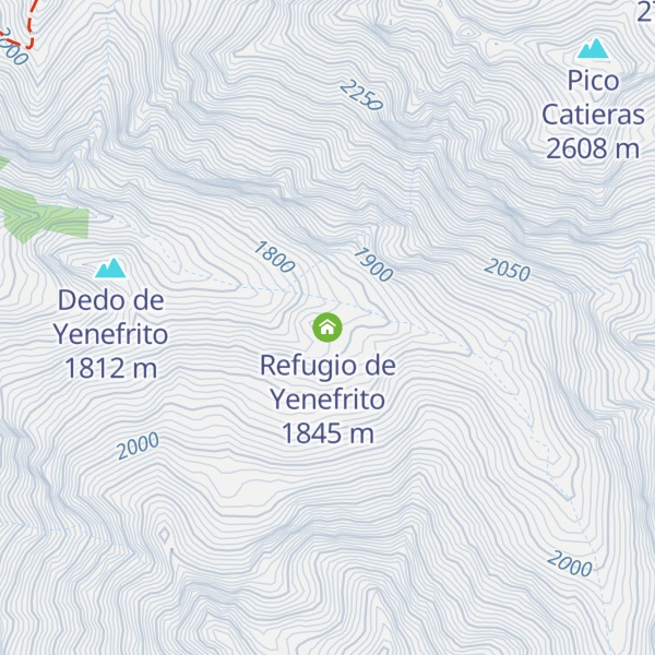 Map of Refugio de Yenefrito