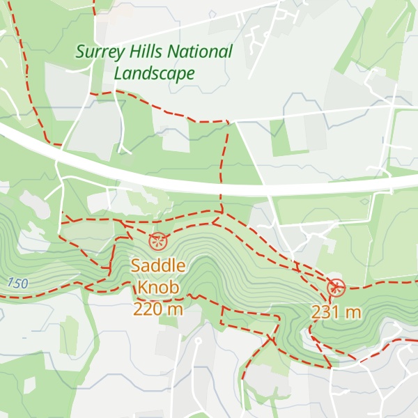 Map of Colley Hill