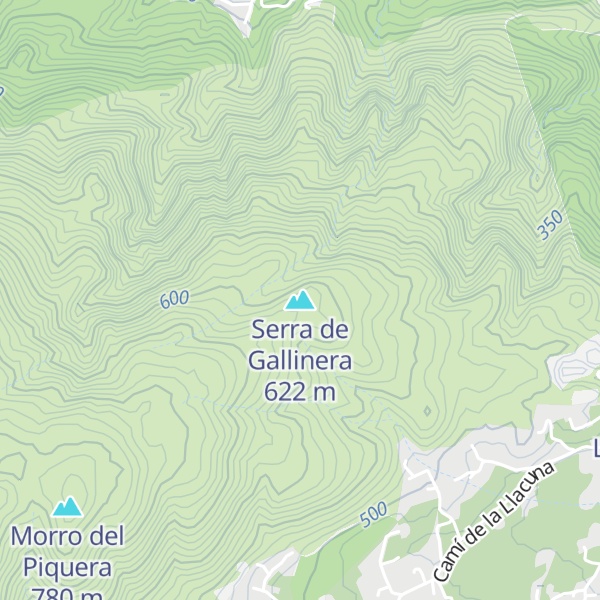 Map of Serra de Gallinera