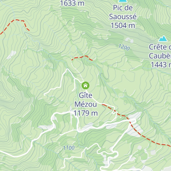 Map of Gîte Mézou