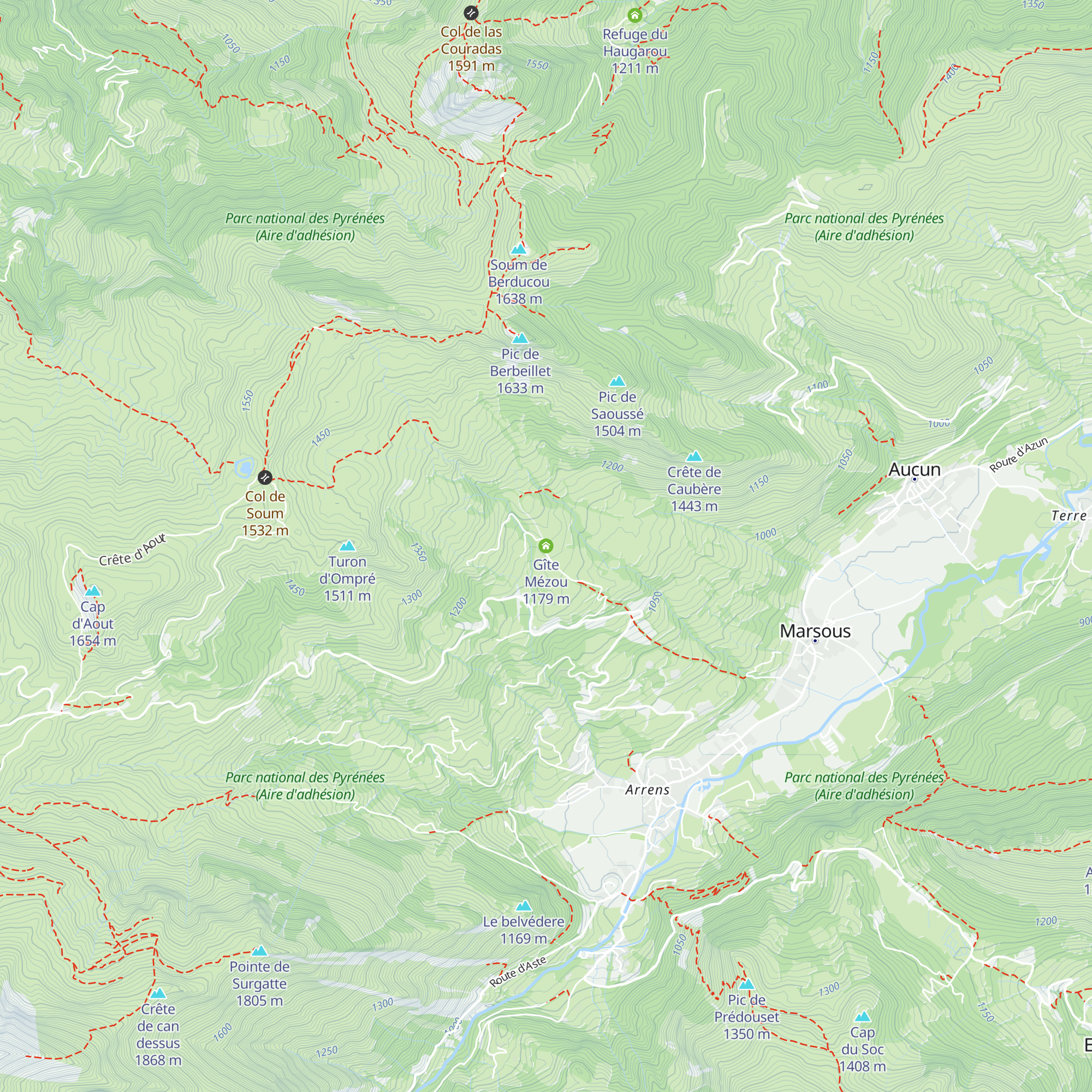 Gîte Mézou map