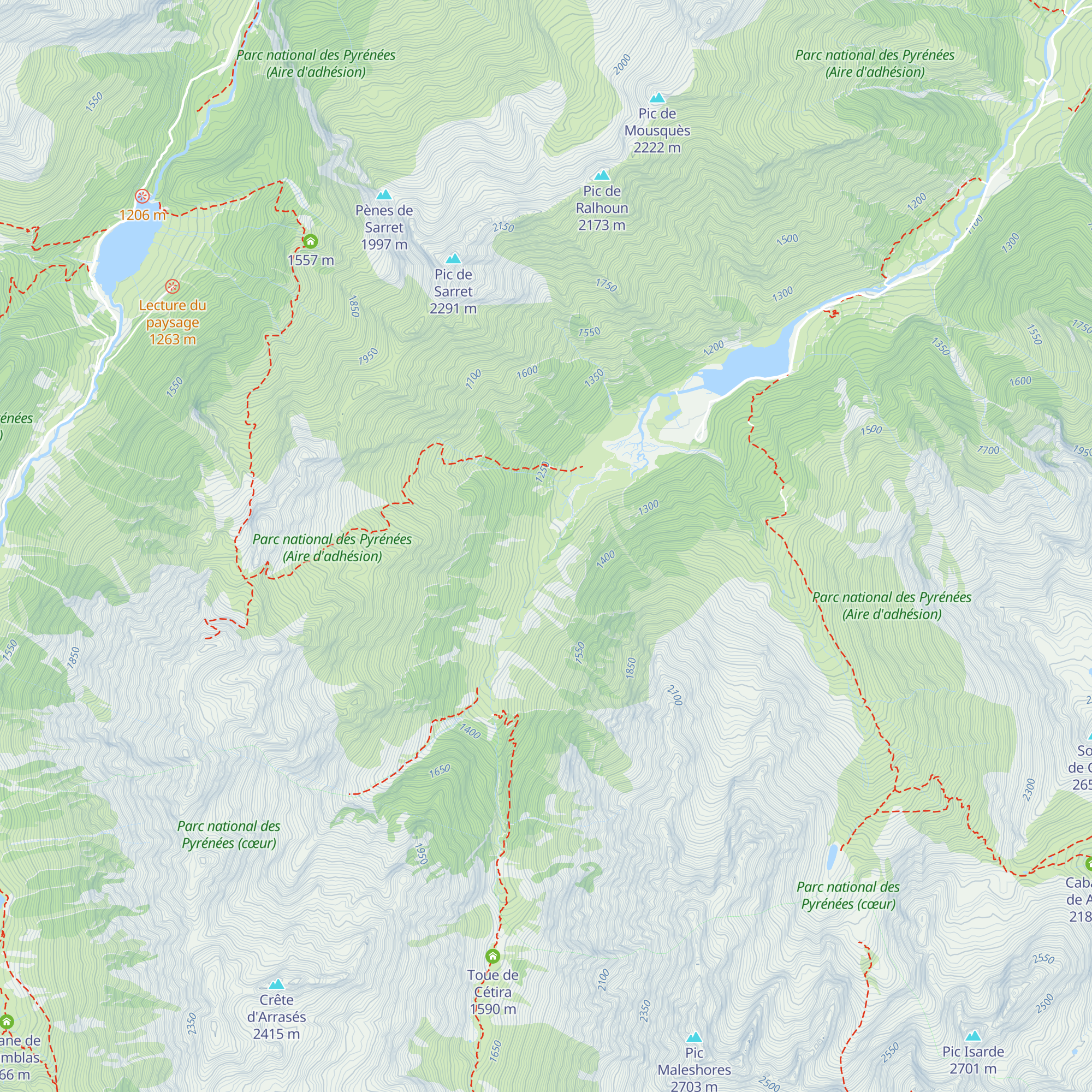 Cabane de Oelhestre map