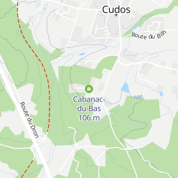 Map of Cabanac-du-Bas