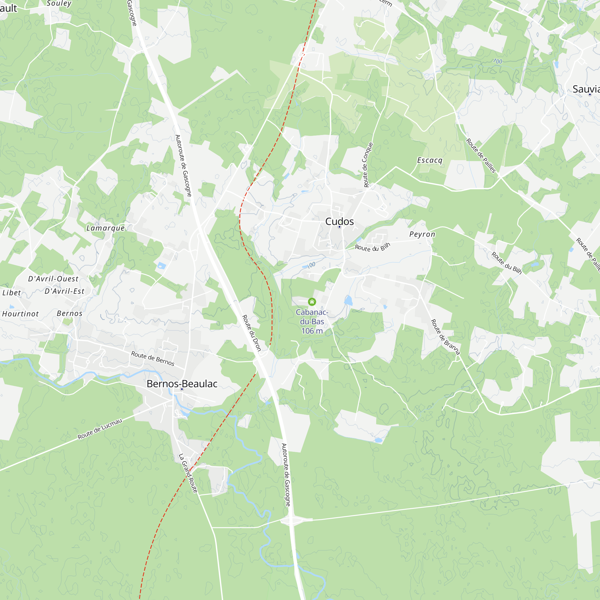 Cabanac-du-Haut map