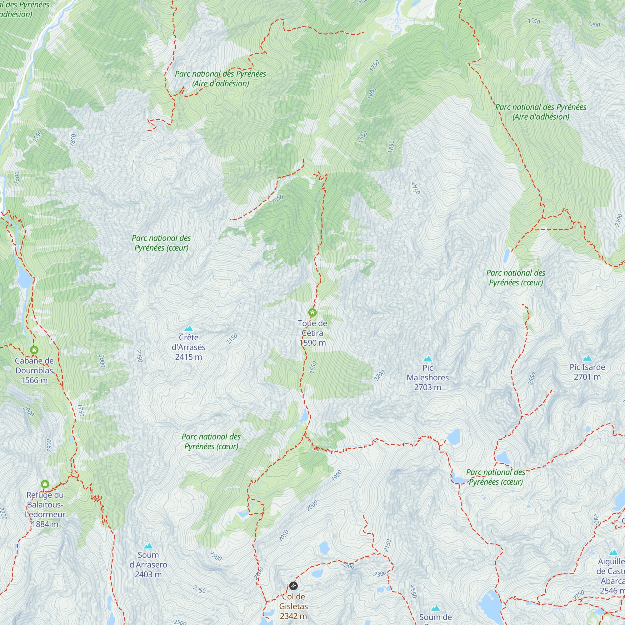 Toue de Cétira map