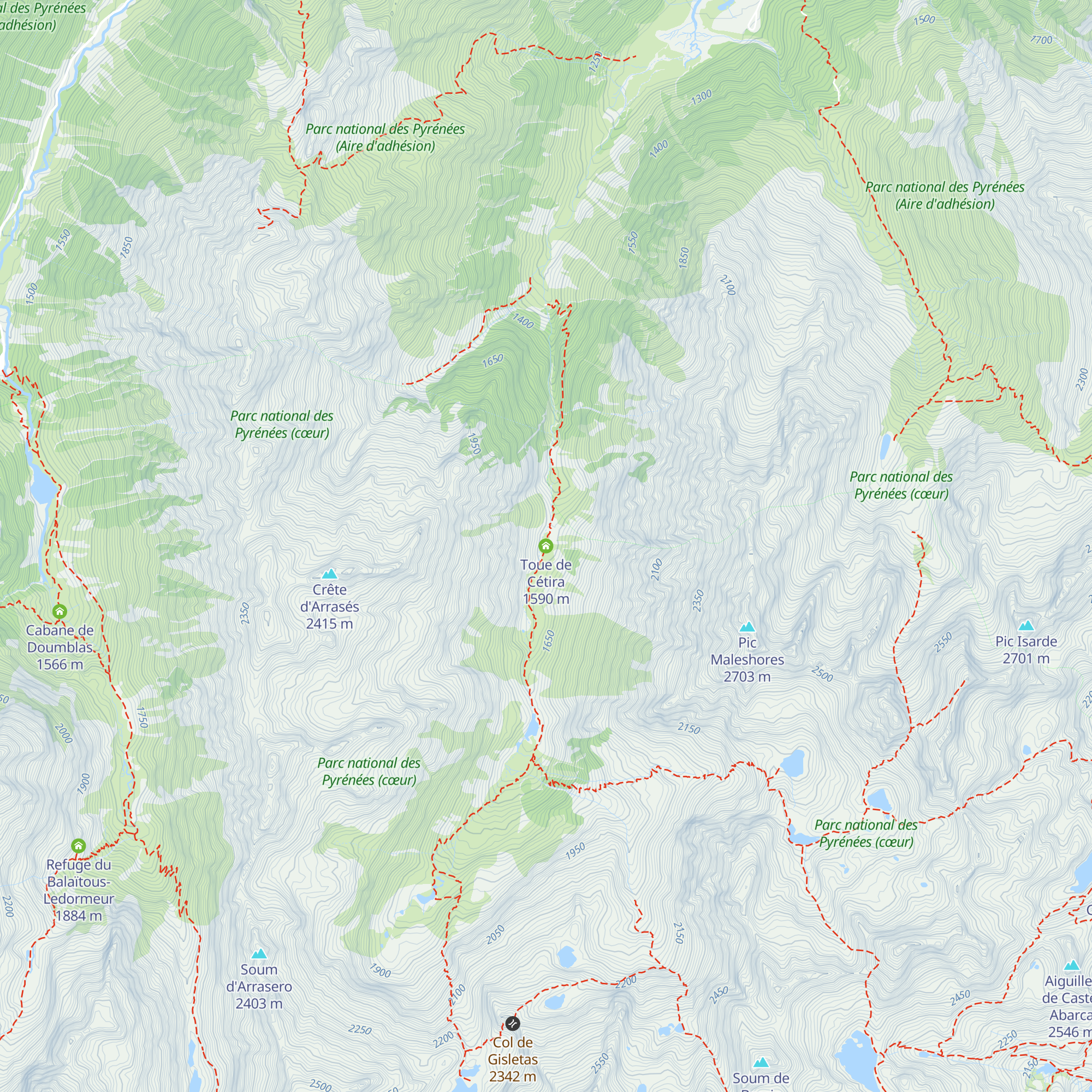 Toue de Cétira map