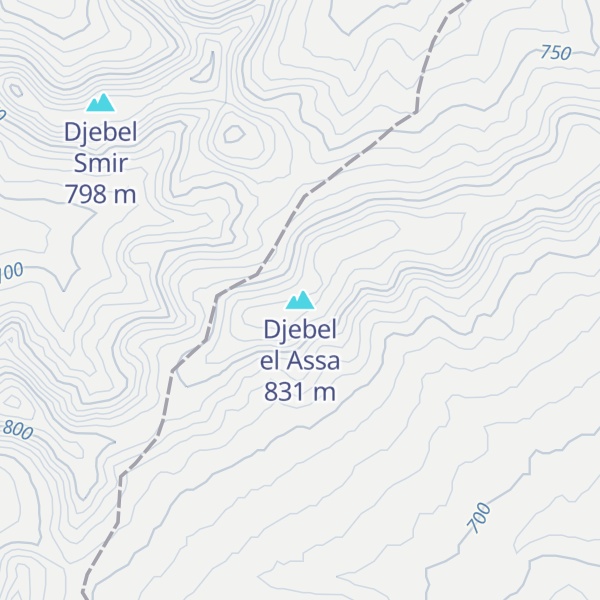 Map of Djebel el Assa