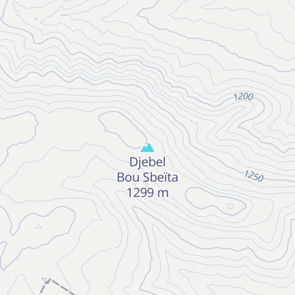 Map of Djebel Bou Sbeïta