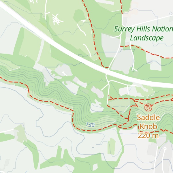 Map of Buckland Hill