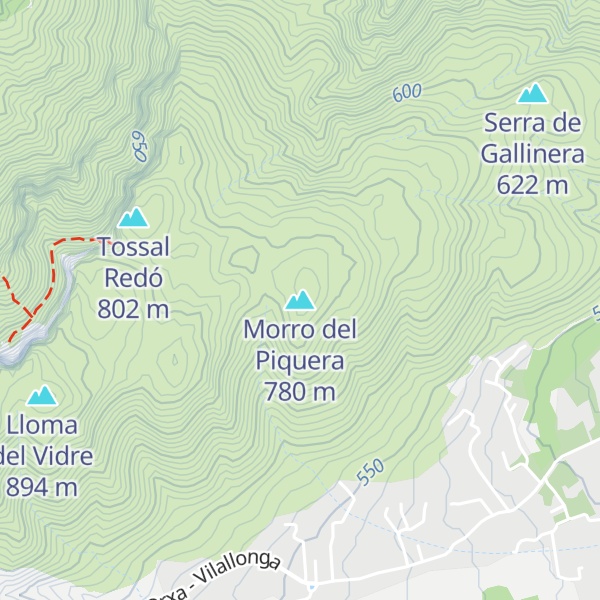 Map of Morro del Piquera