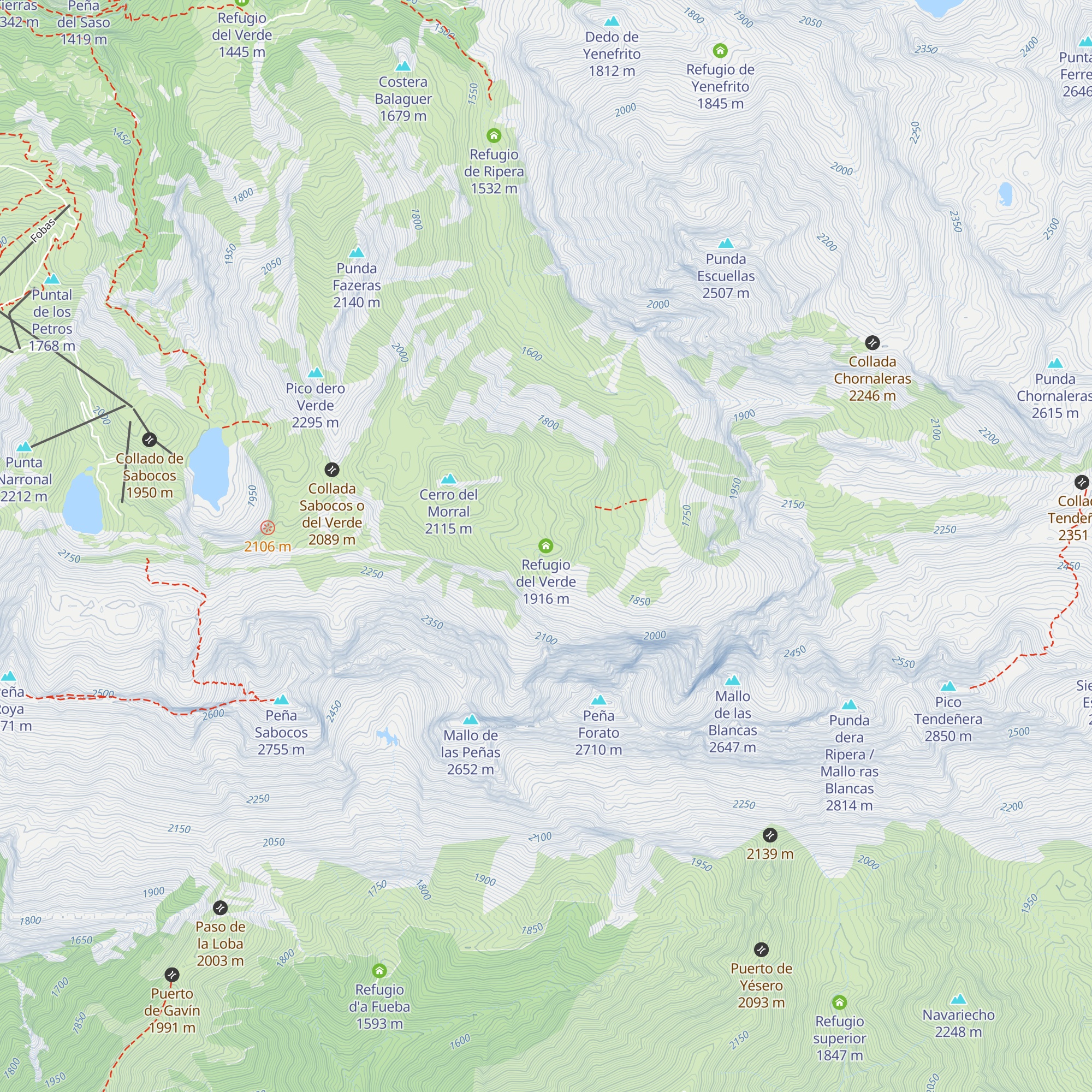 Refugio del Verde map