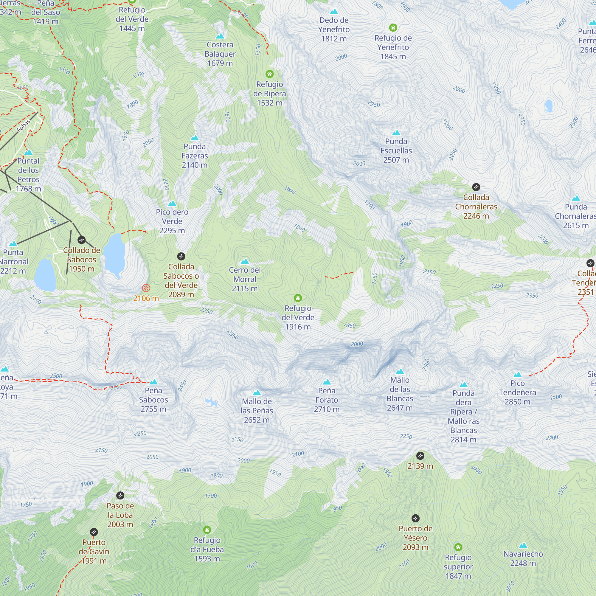 Refugio del Verde map