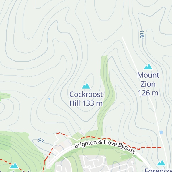 Map of Cockroost Hill