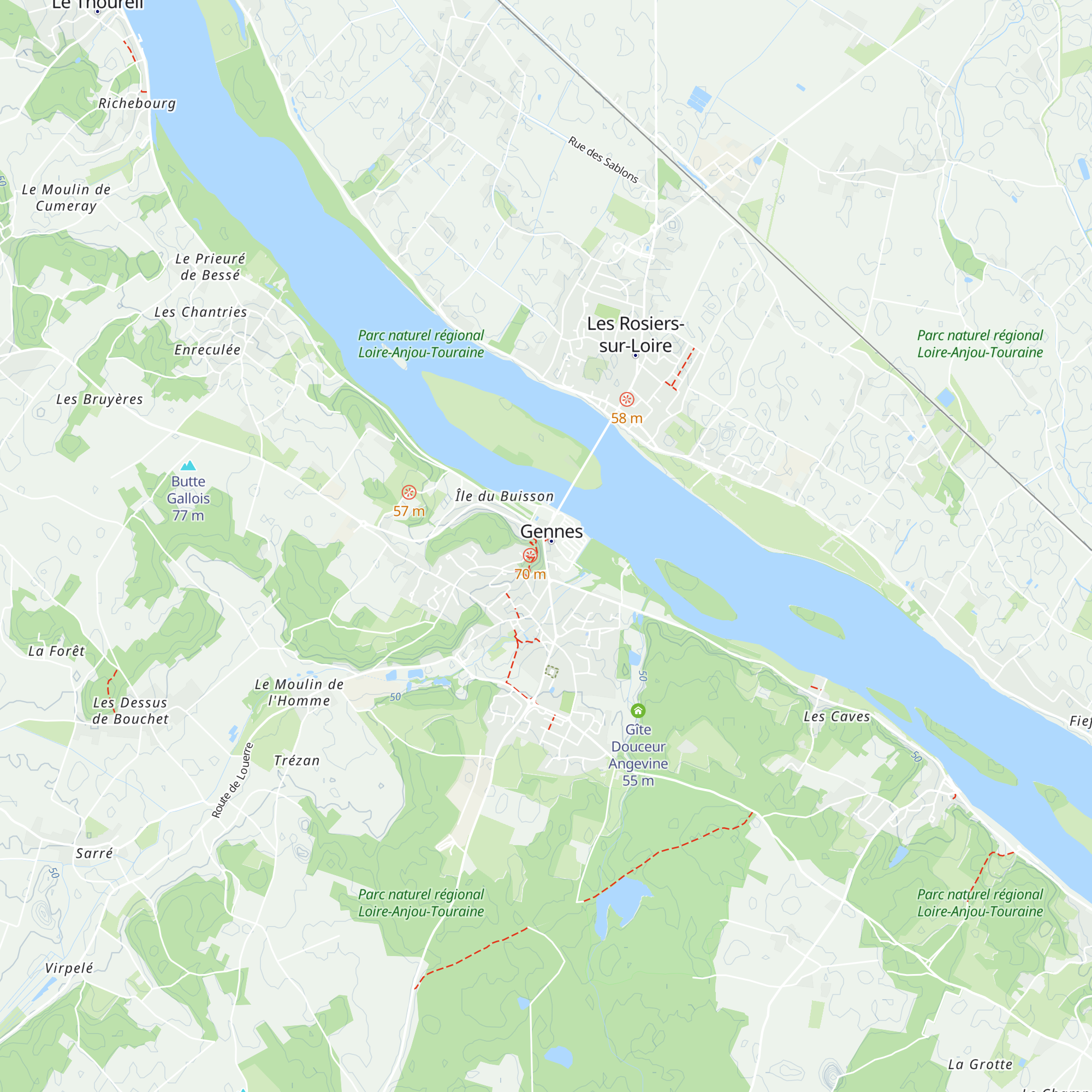 Bureau d'information de Gennes-Val-de-Loire map