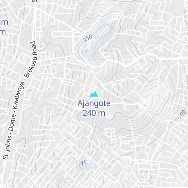 Map of Ajangote