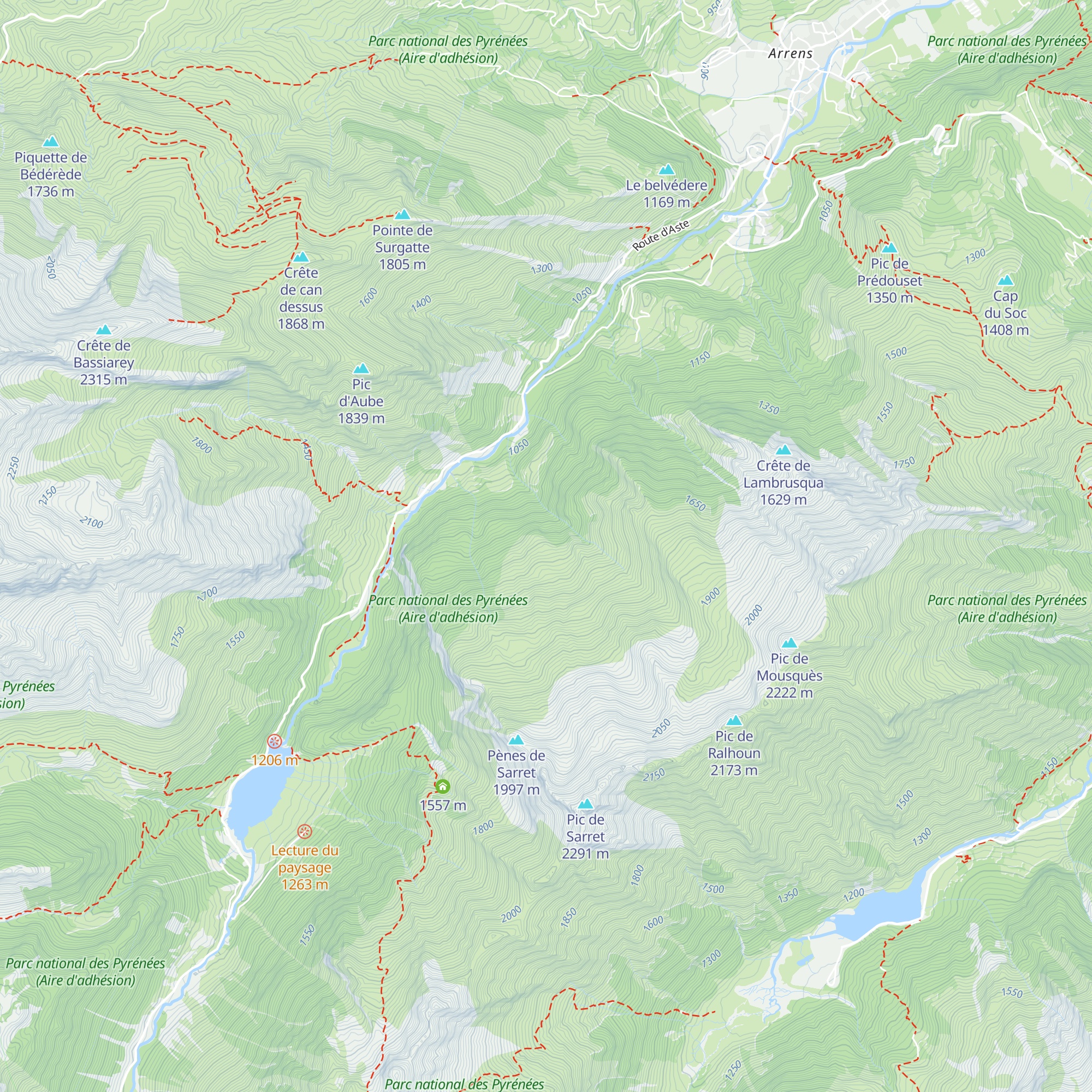 Cabane de Mauvesi map