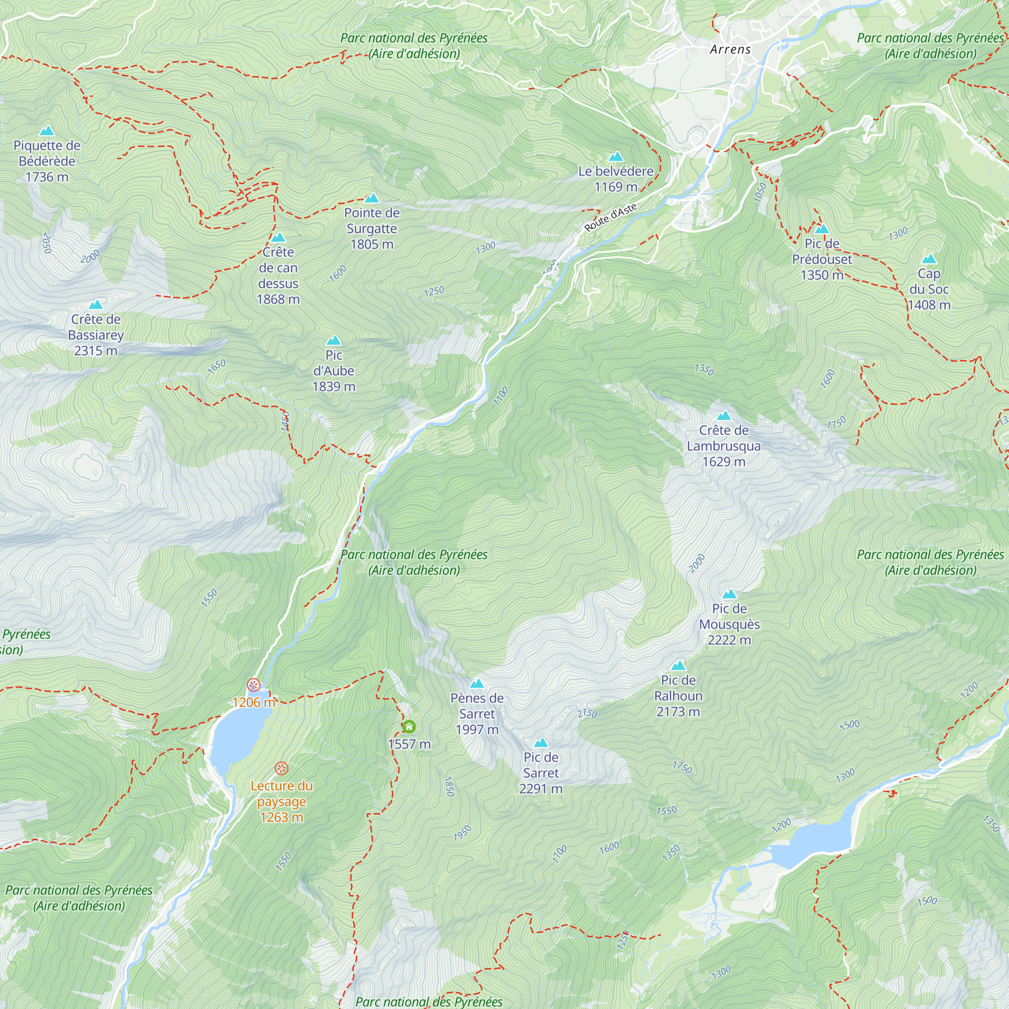 Cabane de Mauvesi map