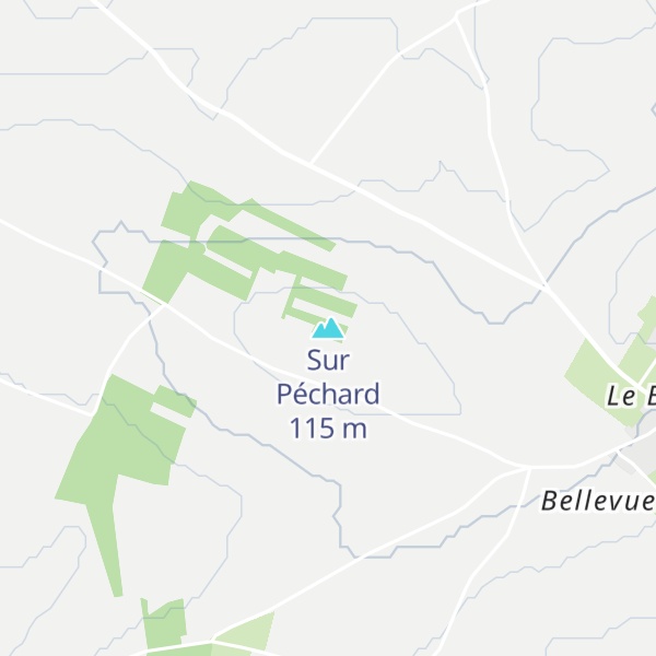 Map of Sur Péchard