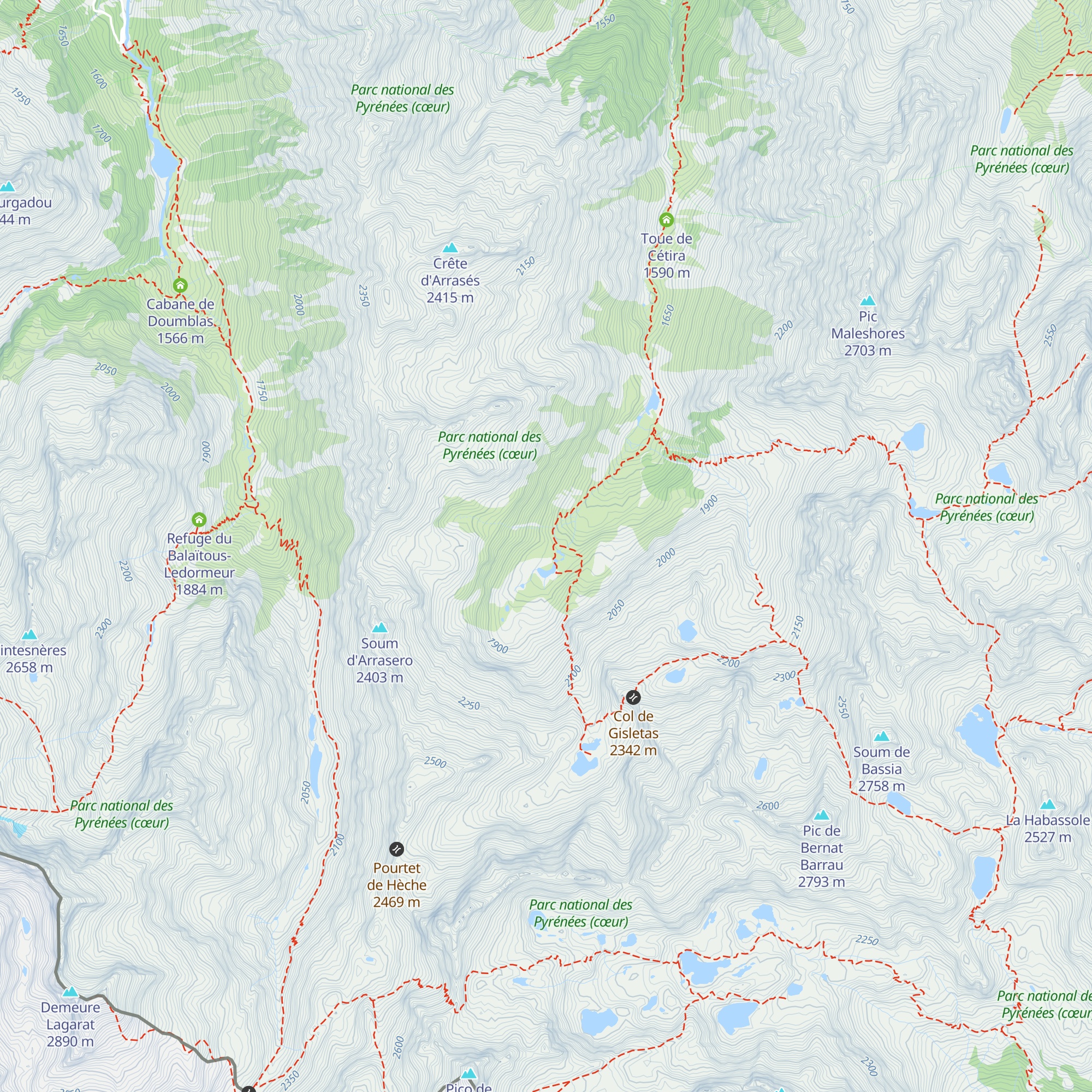 Cabane du Liantran map