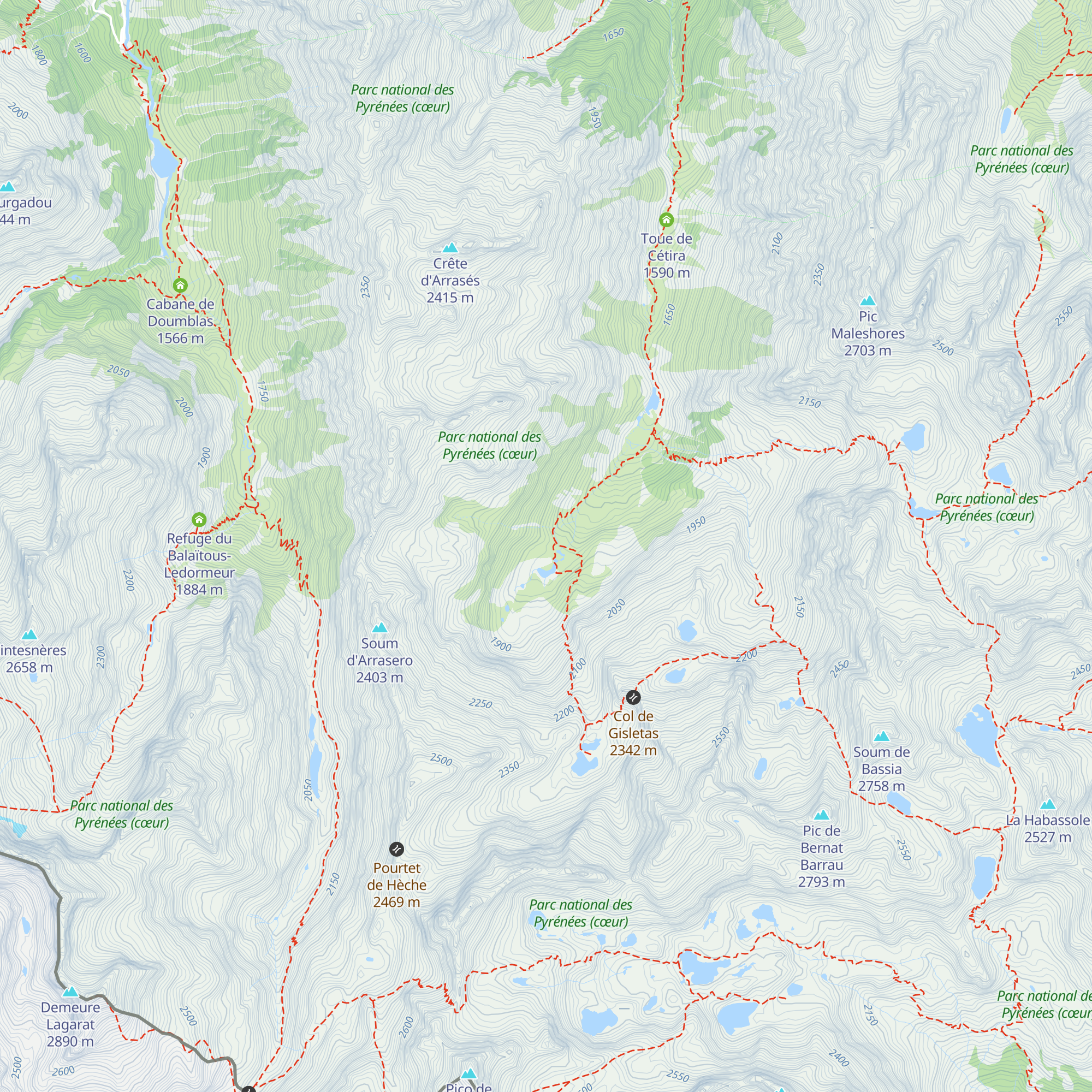 Cabane du Liantran map