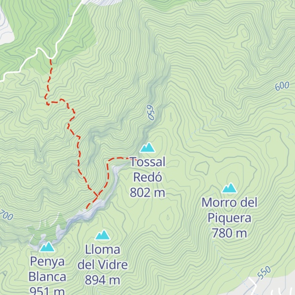 Map of Tossal Redó