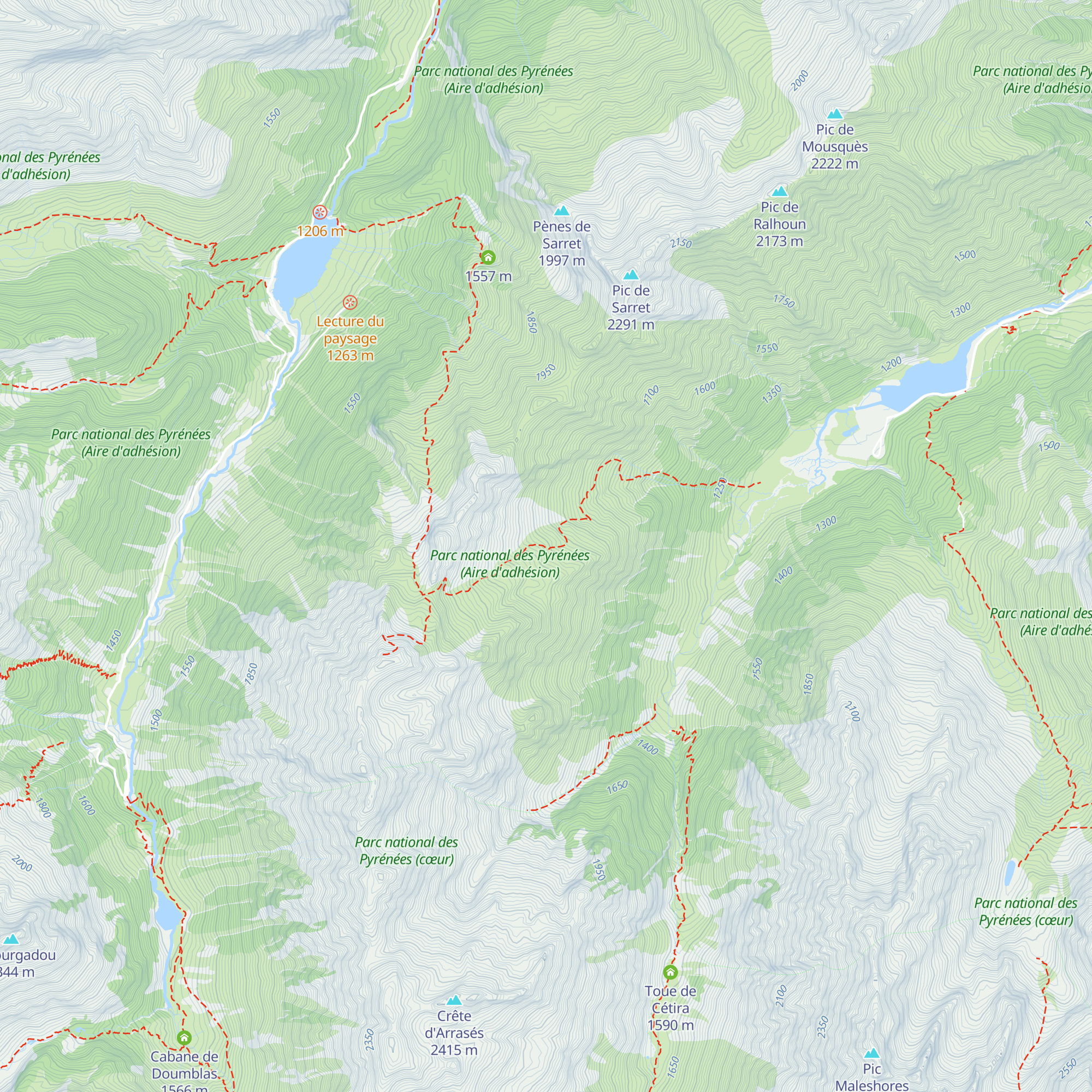 Cabane de l'Arriou map