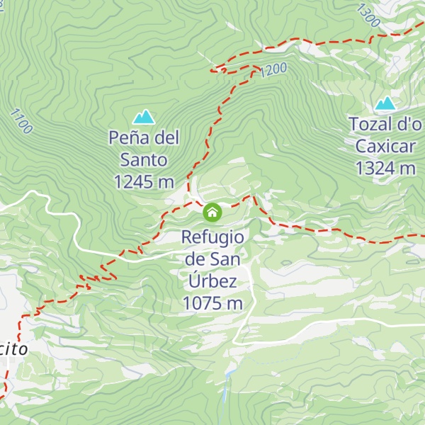 Map of Refugio de San Úrbez