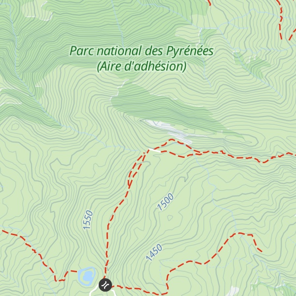 Map of Cabane de Cantau Terrace