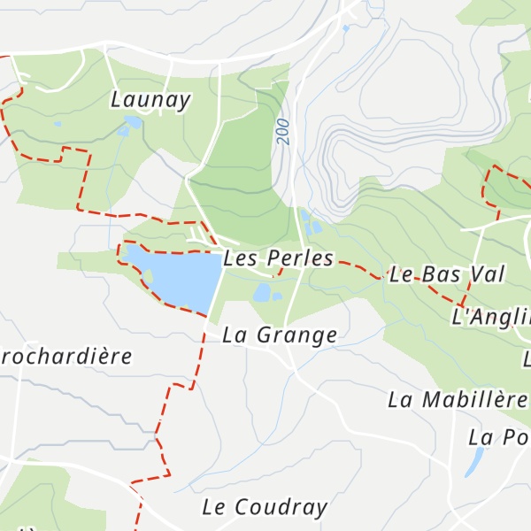 Map of Gîte de groupe des Perles