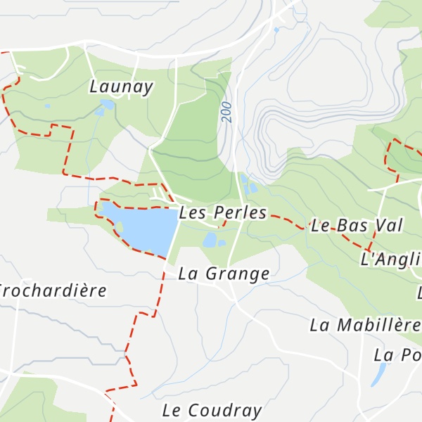 Map of Gîte de Pêche Charmille