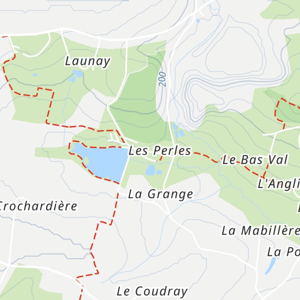 Map of Gîte de Pêche Aubépine