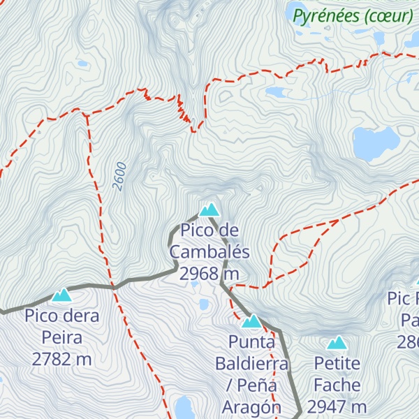 Map of Pico de Cambalés