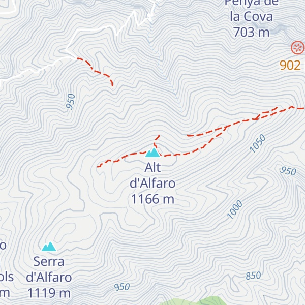 Map of Alt d'Alfaro