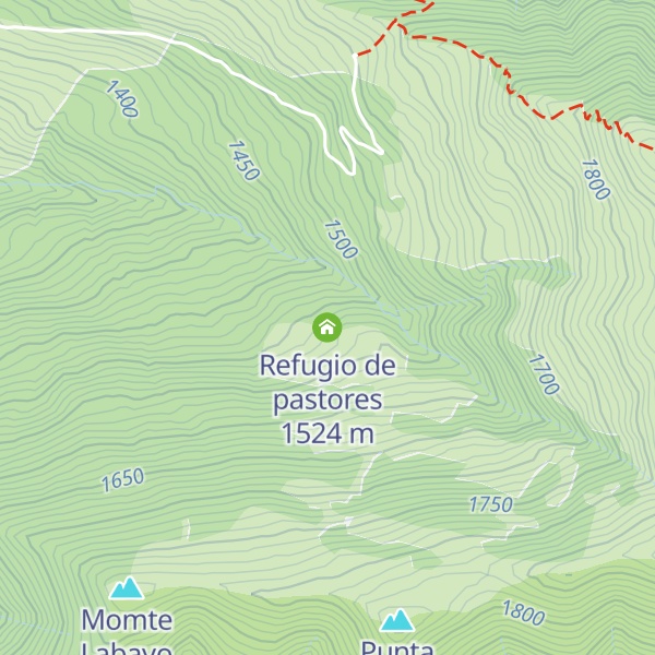 Map of Refugio de pastores
