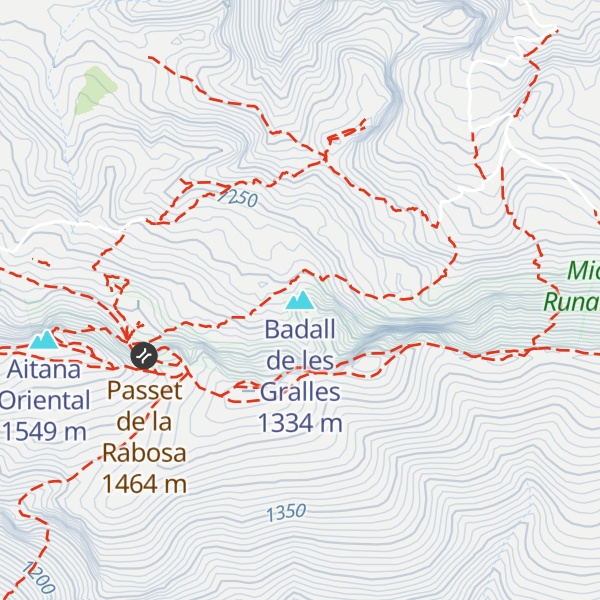 Map of Badall de les Gralles