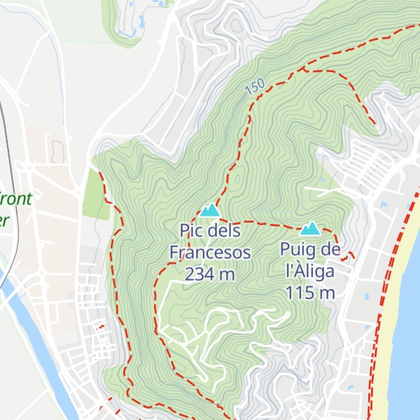 Map of Pic dels Francesos