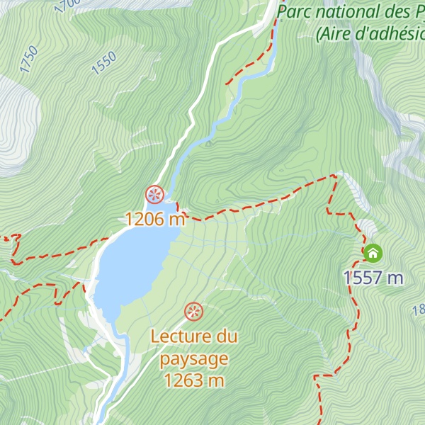 Map of Cabane du Barrage du Tech
