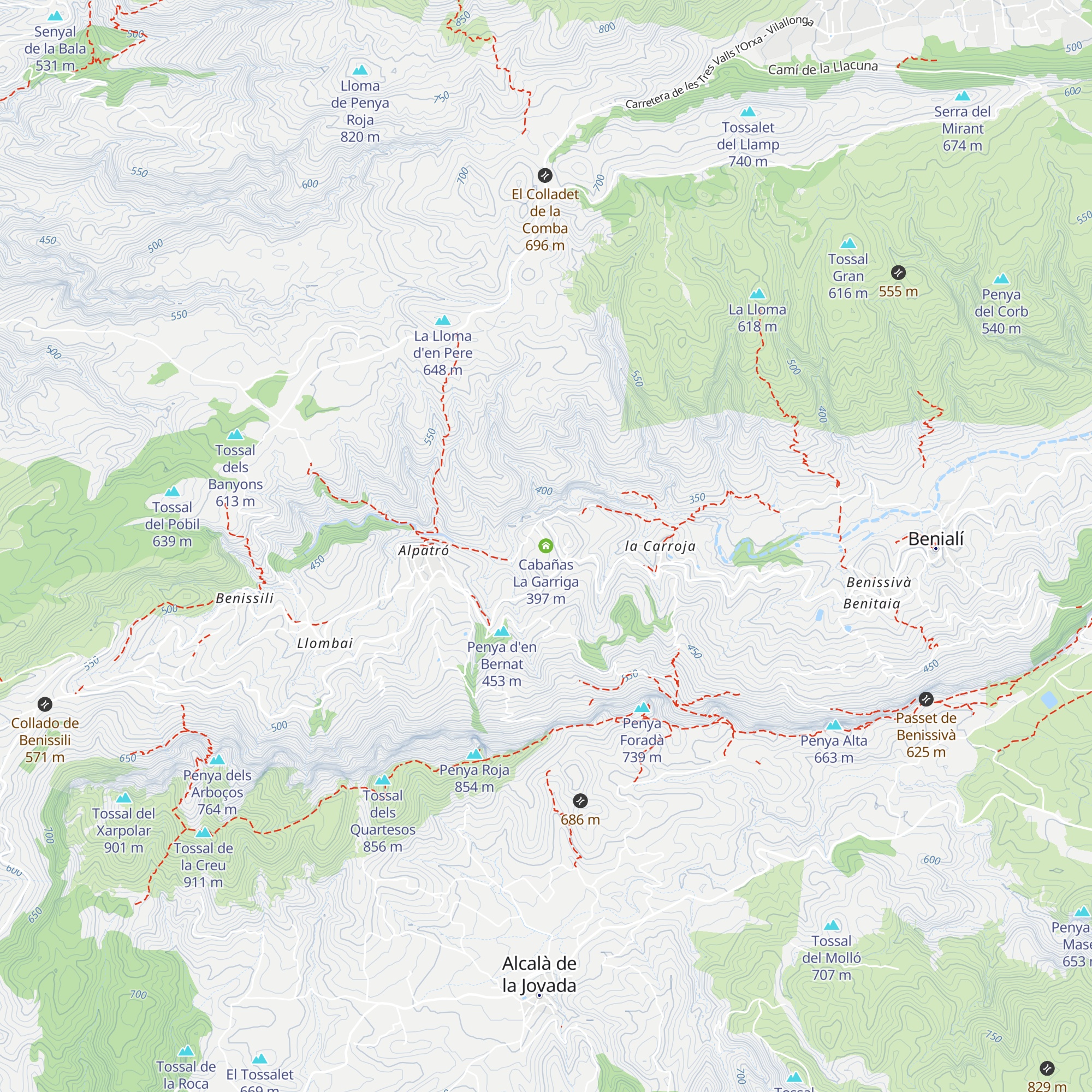 Cabañas La Garriga map