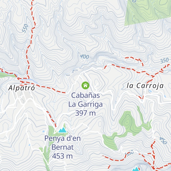Map of Cabañas La Garriga