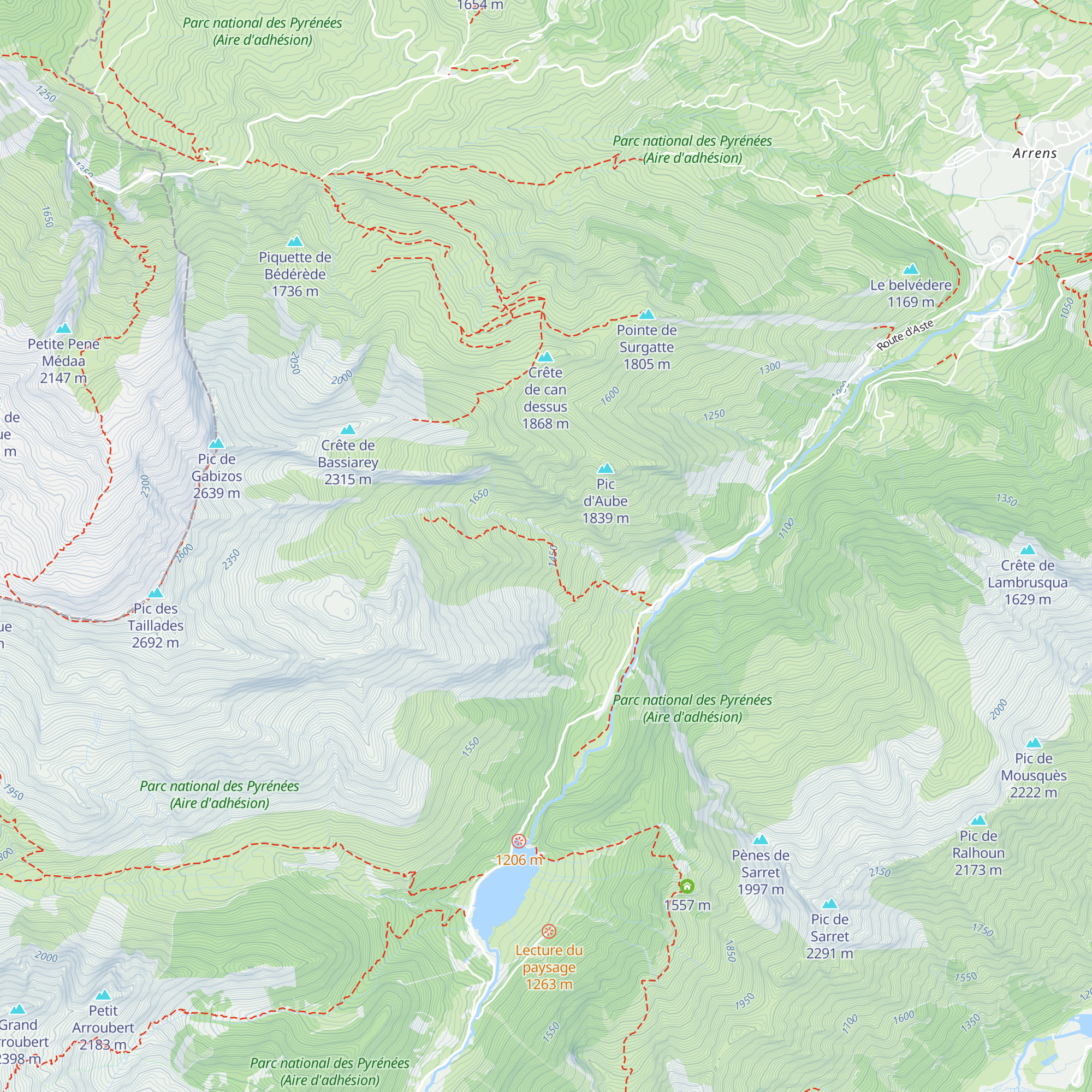 Cabane des Turous map