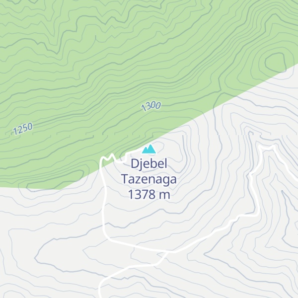 Map of Djebel Tazenaga