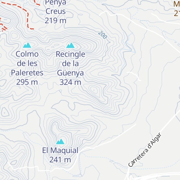 Map of El Calderer