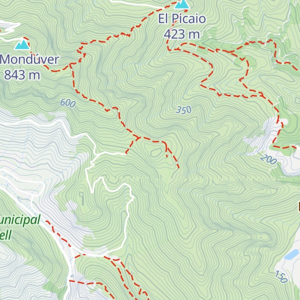 Map of Penya Negra