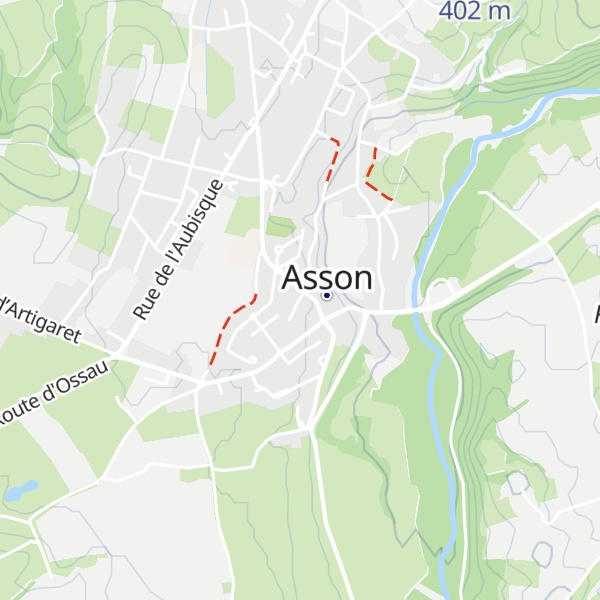 Map of Gîte paroissial au presbytère Asson