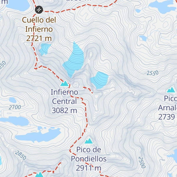 Map of Garmo de Pondiellos